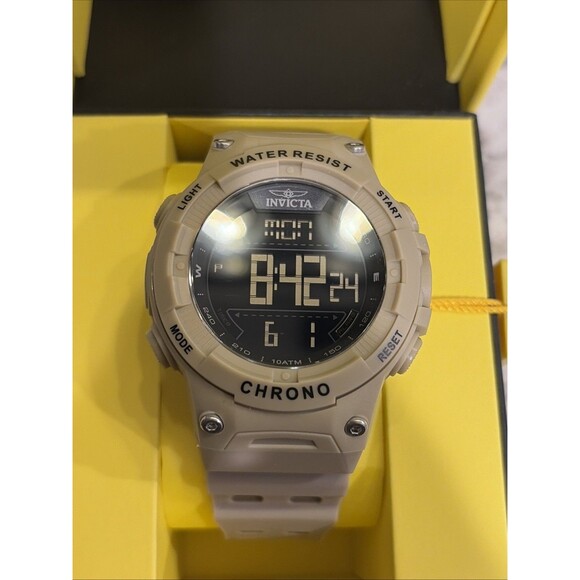 Invicta Racing Burnout Digital Men\'s Watch - 52mm Tan/ Light Brown 47526 main image 6